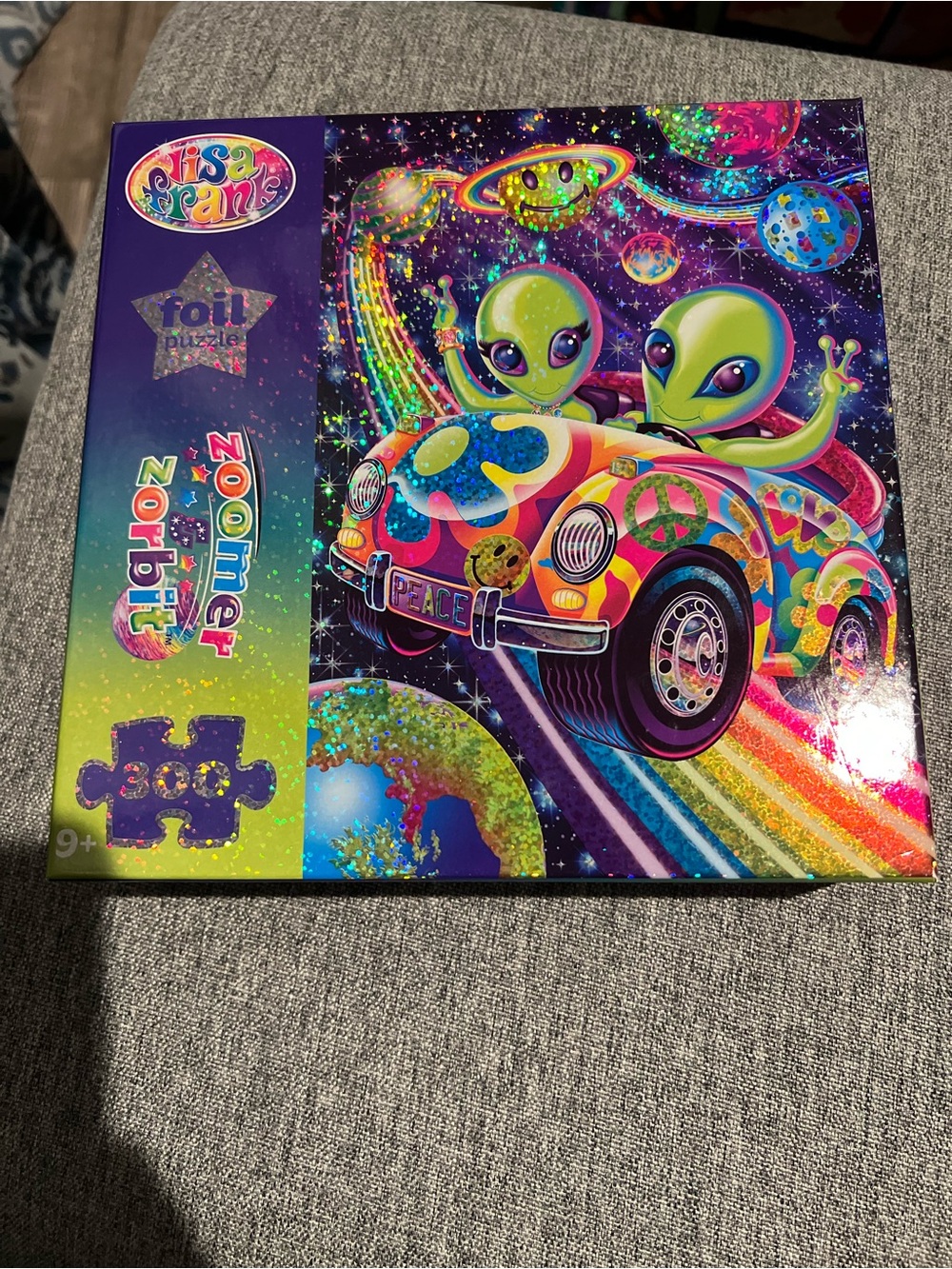 Lisa Frank 300 Piece Foil Holographic Puzzle - Zoomer & Zorbit *NIB*